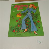 Vintage Strawberry Sue Paper Doll