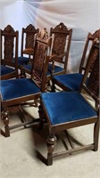 6 OAK DINING CHAIRS