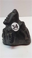 SOAPSTONE MULTI-FACE CARVING
