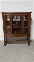 OAK CHINA CABINET WITH GLASS SIDES