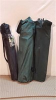 3 FOLDING CAMP CHAIRS IN BAGS