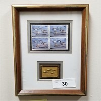 4 PINTAIL STAMPS & GOLD FOILED STAMP