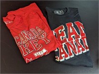 2 New Team Canada Hockey T Shirts S
