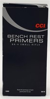 1000 CCI Small Rifle Bench Rest Primers #BR4