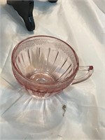 Jeanette Glass Adam Pink Depression Cups