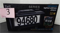 LIGHTED ADDRESS PLAQUE, NEW IN BOX