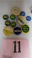 VARIETY OF CAMPAIGN BUTTONS
