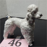 LLADRO POODLE DOG FIGURINE 6 IN