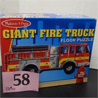 FIRE TRUCK FLOOR PUZZLE