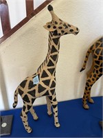 E - Burlap Giraffe Figurine