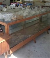 Display shelf approx size is 8 ft long x 2 foot