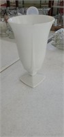 White Square bottom vase