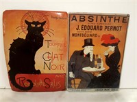 Two French Small Metal Signs