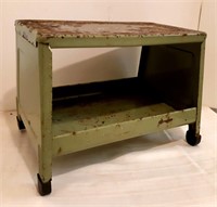 Metal Stool with Open Bottom
