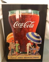 Large Coca-Cola Sign, Excellent condition,