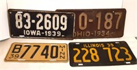 4 License Plates