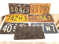1939-50 License Plates