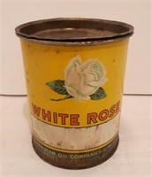 White Rose Oil Tin