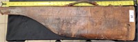 Antique leather gun case