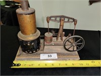 Antique steam engine toy