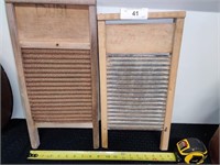 2 Antique washboards