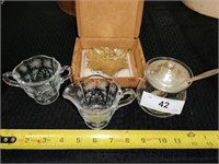 VME dish and antique glassware