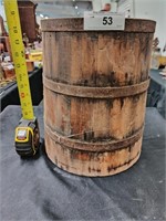 Antique measuring bucket