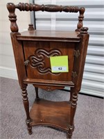 26" tall antique one door stand