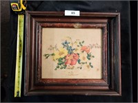 Antique framed print