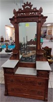 41" Wide marble top dresser