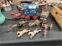 Antique cast iron toys