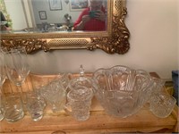 LARGE LOT OF VINTAGE GLASS