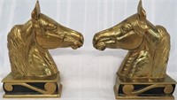 BRASS HORSE SILHOUETTE BOOKENDS