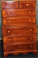 VINTAGE CUSHMAN COLONIAL 7 DRAWER CHEST ON CHEST