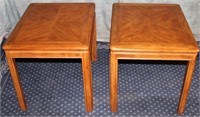 2 SOLID WOOD DREXEL  END TABLES