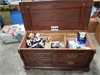 Cedar Chest only - contents lot 455