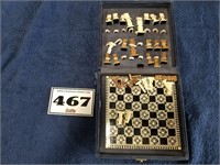 vintage travel chess set