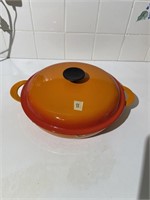 Le Creuset Cast Iron Skillet with Lid