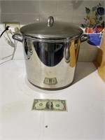 Large Stainless Revere Ware Pot with Lid