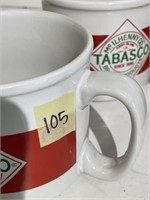 Set of 4 Tabasco Mugs