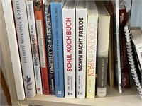 Shelf of Cookbooks & Magazines