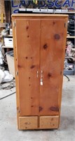 Wood Garage Cabinet: 62 x 13 x 24