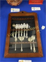 10 ASSORTED SILVER SPOONS