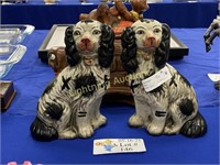 HAND PAINTED DECORATIVE DOG FIGURES