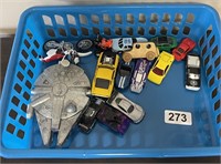 Tray lot of toy cars