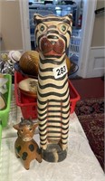 2 Wooden cats ~ Very Cool