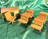 Vintage Doll House furniture ~ Teacher Desk
