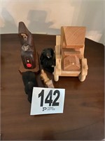 Wooden Truck, Dog & Bears (LivingRm)