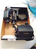 Polaroid Camera & Binoculars