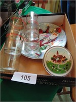 Villeroy & Boch Sugar Dish, Christmas Glasses,